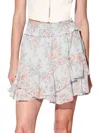 Walter Baker Cora Tiered Miniskirt In Sky Rose