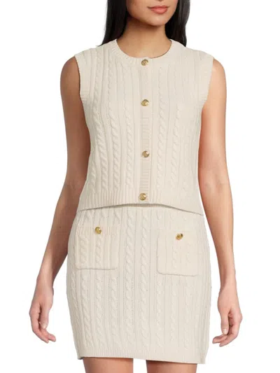 Walter Baker Women's Gemma Cableknit Top In Neutral