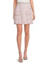 Walter Baker Grace Tweed Skirt In Celebrate Multicolor Tweed