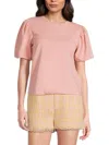 Walter Baker Women's Harley Puff Sleeve Top In Blush