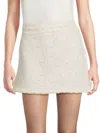 Walter Baker Women's Hope Sequin-embellished Miniskirt In White