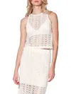 Walter Baker Izzy Sleeveless Knit Top In White