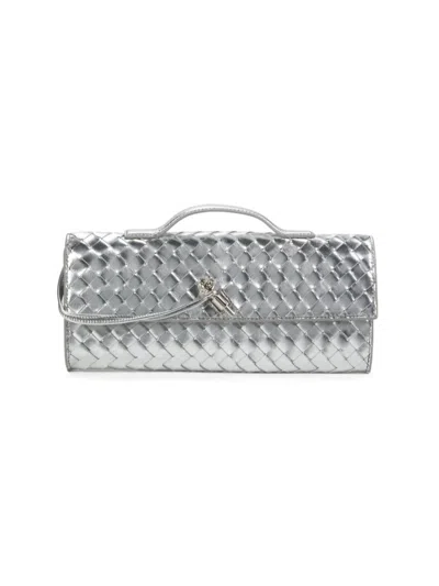 Walter Baker Women's Juliette Leather Clutch In Silver
