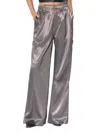 Walter Baker Women's Kaiden Metallic Oversize Fit Pants In Shadow