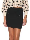 Walter Baker Women's Leah Ribbed Pencil Mini Skirt