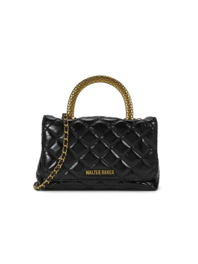 Walter Baker Women's Leila Leather Top Handle Bag In Black