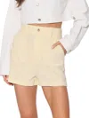 Walter Baker Everly Linen-blend Short In Straw