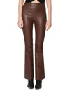 Walter Baker Women's Lexie Slim Fit Bootcut Leather Pants In Walnut