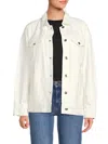 Walter Baker Women's Light Wash Raelynn Denim Jacket In White