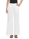 Walter Baker Women's Linen & Cotton Drawstring Wide-leg Pants In White