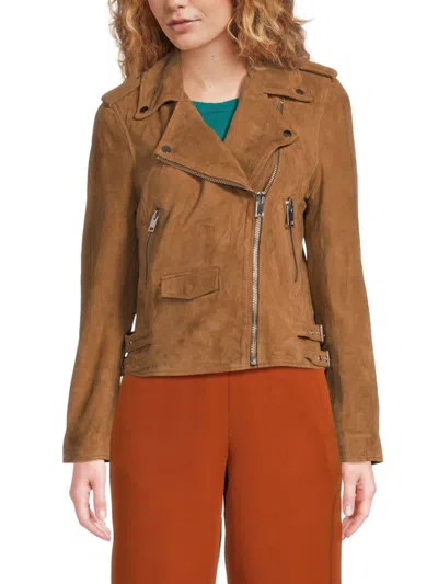 WALTER BAKER WOMEN'S LIZ EPAULET SUEDE JACKET