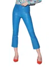 Walter Baker Women's Lori Stretch Leather Cropped Pants In Bright Blue