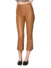 Walter Baker Women's Luisa Leather Cropped Pants In Camel