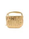 Walter Baker Women's Mini Hazel Woven Top Handle Bag In Gold