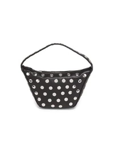 Walter Baker Women's Mini Hendrix Studded Leather Top Handle Bag In Black
