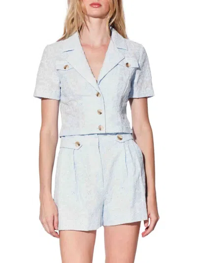 WALTER BAKER WOMEN'S MIRANDA EMBROIDERED COTTON JACKET