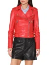 Walter Baker Liz Leather Jacket In Red