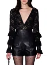 Walter Baker Women's Paloma Lace Top In Black