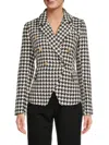 Walter Baker Women's Phelps Houndstooth Blazer In Black