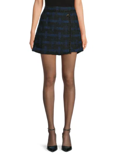 Walter Baker Women's Plaid Tweed Miniskirt In Multi