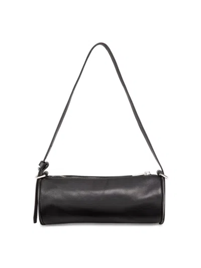 Walter Baker Women's Quinn Leather Barrel Shoulder Bag In Black