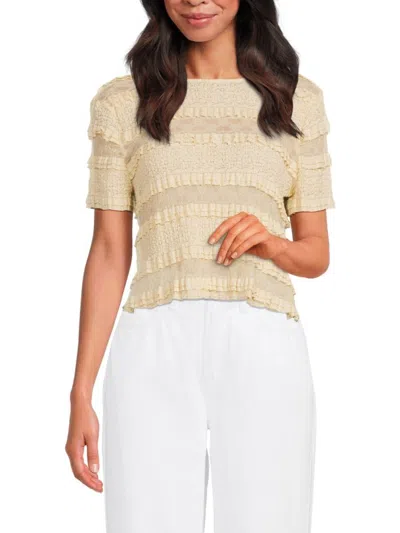 Walter Baker Women's Riley Cotton-blend Top In Neutral