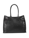 Walter Baker Sailor Leather Tote In Black