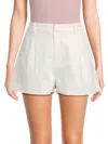 Walter Baker Sawyer Pleated Front Shorts In White