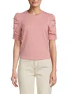 Walter Baker Women's Skippy Puff Sleeve Top In Blush