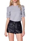 Walter Baker Women's Skippy Puff Sleeve Top In Heather Grey