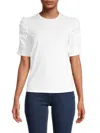 Walter Baker Women's Skippy Puff Sleeve Top In White