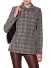 Walter Baker Spencer Plaid Jacket In Gray