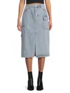 Walter Baker Women's Tally Denim Midi Skirt In Blue
