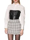 Walter Baker Women's Tanvi Leather Tube Top In Black