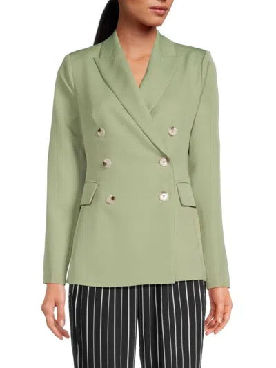 Walter Baker Women's Taurus Double Breasted Blazer In Jade