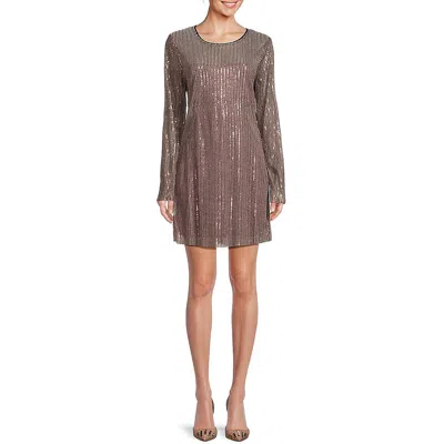 Walter Baker Womens Above Knee Sequined Mini Dress In Grey