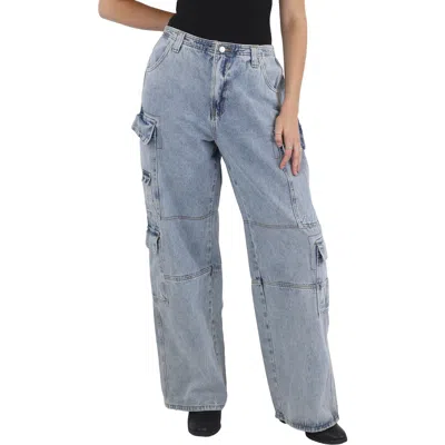 Walter Baker Womens Pocket Denim Cargo Jeans