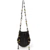 Walter Baker Wynn Knot Charm Bucket Bag In Black