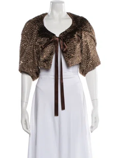 Pre-owned Walter Bolero In Brown