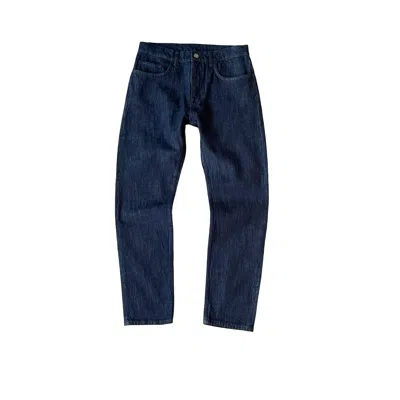 Walter Denim Limited Men's Blue Indigo Regular Taper Jean