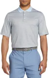 Walter Hagen Clubhouse Polo Men's Blue Stretch 19th Hole Golf Shirt Srt154 In Blue