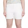 Walter Hagen Clubhouse Traditional 7 Shorts Women's White Seersucker Srt436 In White