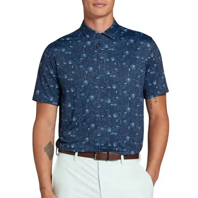 Walter Hagen Performance 11 Polo Shirt Men's Blue Stretch Collared Srt53