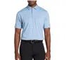 Walter Hagen Performance 11 Polo Shirt Men Blue Stripe Texture Golf Srt266 In Blue