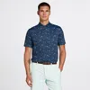 Walter Hagen Performance 11 Polo Shirt Men's Desert Blue Printed Dsg116 In Blue