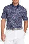 Walter Hagen Performance 11 Polo Shirt Mens Multi Regular Fit Pullover Srt301 In Blue