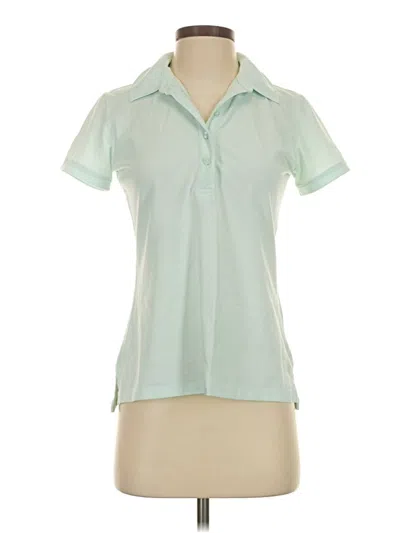 Pre-owned Walter Hagen Short Sleeve Blouse In Green