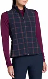 Walter Hagen Women's Clubhouse Reversible Golf Vest In Navy/red In Multi