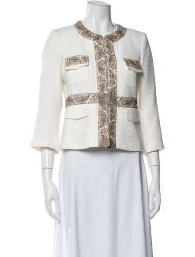 Pre-owned Walter Paisley Print Jacket In Neutral