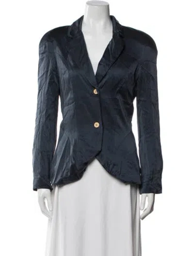 Pre-owned Walter Silk Blazer In Blue